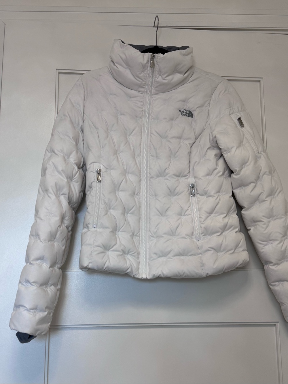 The North Face Women's White Quilted Puffer Jacket